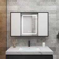 Nhà vệ sinh nhà tắm thông minh gương phong thủy giấu gương kéo đẩy tủ gương rửa bàn trang điểm có kệ gương treo tường mẫu tủ gương phòng tắm tủ kính nhà tắm