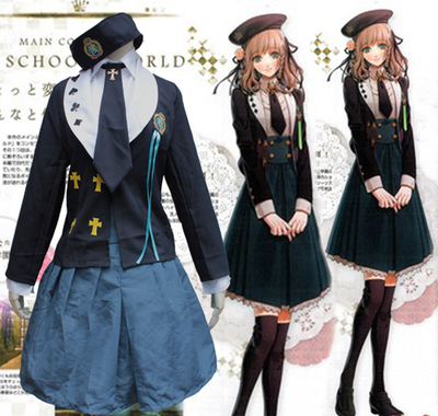 taobao agent AMNESIA Amnesia Actress Ladies Ladies Autumn Food Academy COSPLAY Women's 5 -piece set of spot