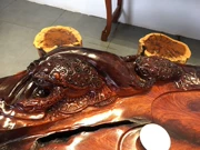 Gỗ hồng mộc khắc rễ trà bàn gỗ rắn gốc bàn cà phê 0812 pin 155-50-65 - Các món ăn khao khát gốc