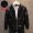 Boy plus nhung leather 2018 mùa đông quần áo trẻ em trẻ em phiên bản Hàn Quốc của áo khoác da trong áo khoác bé trai màu đen dày áo khoác bé trai 1-13 tuổi