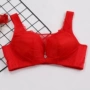 Phụ nữ mới mặc đồ lót màu đỏ gợi cảm thu thập cúp ngực mỏng mà không cần áo ngực bằng thép trên kiểu điều chỉnh nhận áo ngực ao lo khong gong