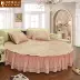 Yi tình yêu cạnh giường tròn ngải cứu jacquard băng lụa ghế có thể gập lại mùa hè 2,2 m tròn mềm mat ba mảnh - Thảm mùa hè chiếu tăm trúc Thảm mùa hè