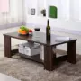Bàn cà phê hình chữ nhật căn hộ nhỏ phòng khách gỗ rắn thực tế đồ nội thất hiện đại Của Trung Quốc bằng gỗ double-decker bàn cà phê bàn ​​thấp bàn gỗ đẹp