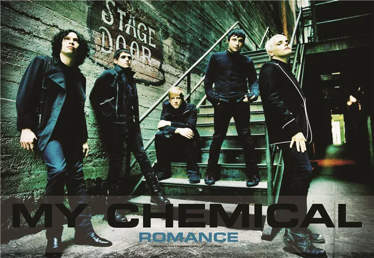 Фоторамка с изображением My Chemical Romance/SUM 41/Simple Plan/Blink-182 в стиле рок постер рисунок