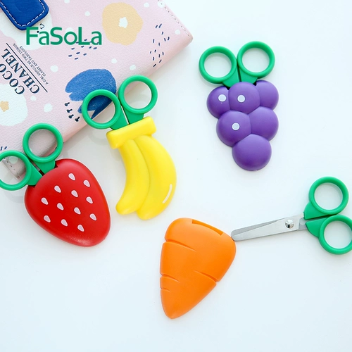 Японские ножницы, детские канцтовары для детского сада, поделки из бумаги ручной работы, защитный чехол