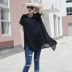 2019 áo thun mới của phụ nữ khâu voan phiên bản Hàn Quốc của áo thun ngắn tay áo thun dáng xòe - Cộng với kích thước quần áo Cộng với kích thước quần áo