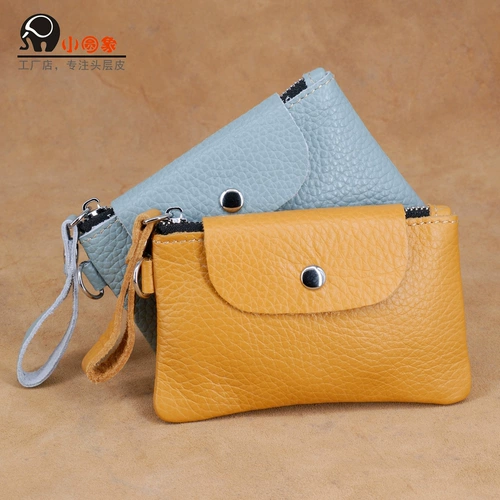 小圆象 Бумажник, сумка через плечо, кожаный картхолдер, кошелек, ключница, аксессуар, помада, воловья кожа