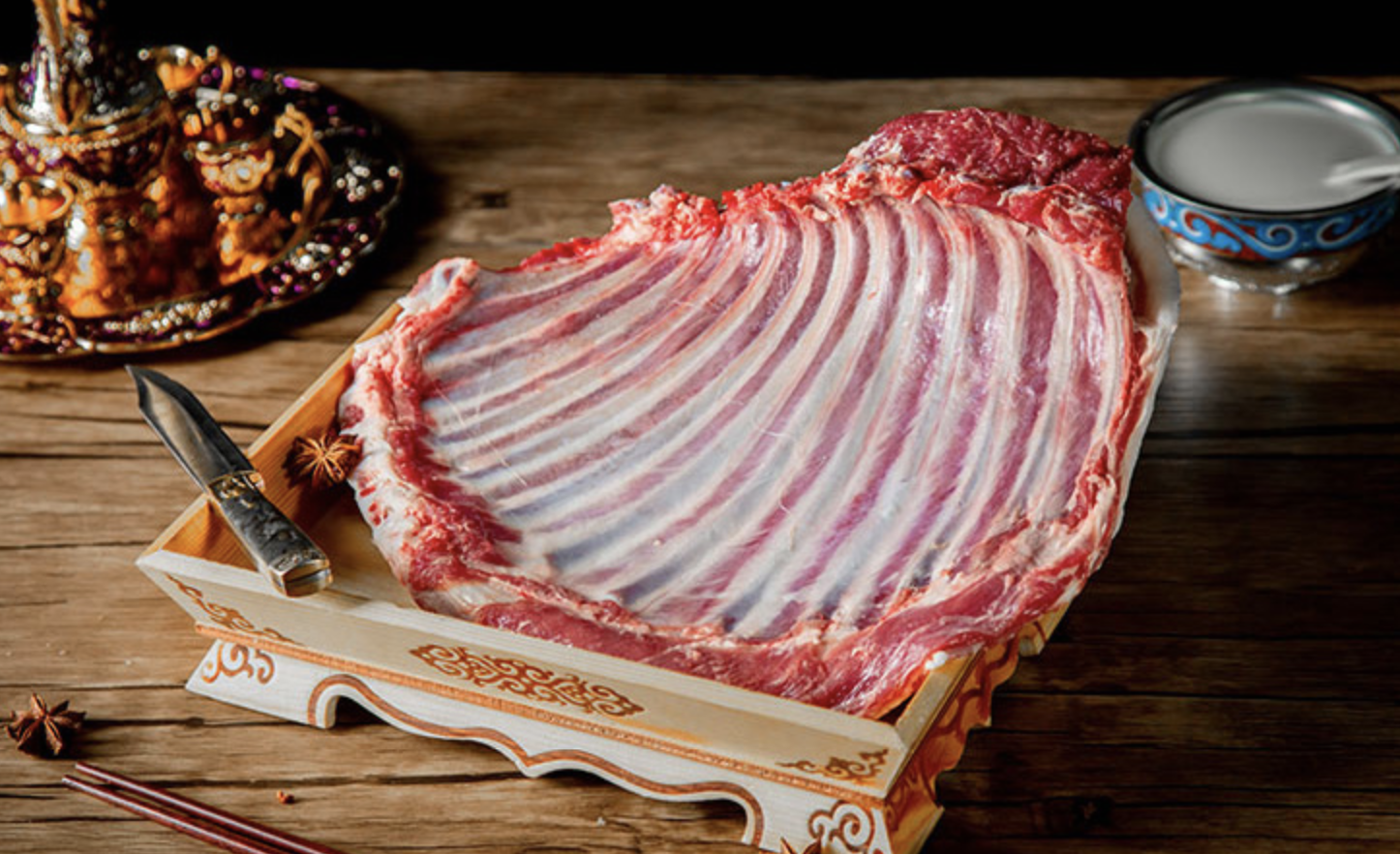 天然美味精选羊肉肥而不腻的顺滑口感