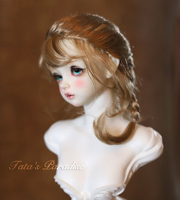 taobao agent 6 points, 4 minutes, 3 minutes, a giant baby BJD.MDD baby uses wigs to imitate the Mahai Tomo -braid retro and hair -Poswati-