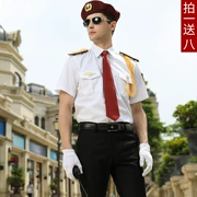New an ninh đồng phục mùa hè an ninh tài sản lịch sự bán hàng quần áo bộ phận bất động sản an ninh yếm phù hợp với nam ngắn tay áo