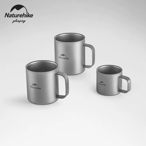 Naturehike Noble Titanium Double -Layer Cup Portable Outdoor Open Wild Below