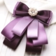 Темно -коричневый очаровательный фиолетовый галстук