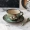 (bao gồm cả thìa) tráng men lò nung bằng tay retro có màu cà phê cốc pha màu cốc cốc gốm sáng tạo cặp cốc - Tách