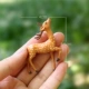 Dễ thương mô phỏng động vật bằng nhựa phim hoạt hình hươu cao cổ sika hươu rêu tiểu cảnh cây cảnh trang trí đồ trang trí