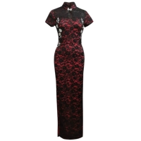 Черный кружево/красный слой LI