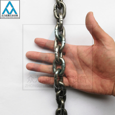 Подъемные цепи 国标g80级8mm起重锰钢链钢火淬火热处理抗拉强度2.1吨每米价格