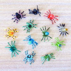 Игрушки-животные 仿真大蜘蛛昆虫动物模型柔软蛛网狼蛛黑寡妇道具恶搞整蛊玩具套装