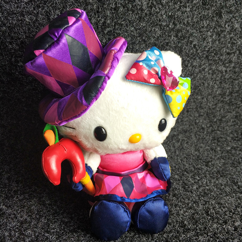 Kitty Magician (18Cm Bag)Children's Day gift Japan sanrio  hellokitty Plush Doll Hello Kitty doll appease On the bed Toys