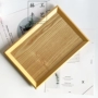 Nhật Bản hình chữ nhật khay đơn giản rắn gỗ phẳng tấm tráng miệng trái cây khay trà nhà hàng bên đĩa gỗ - Tấm đĩa gỗ trang trí