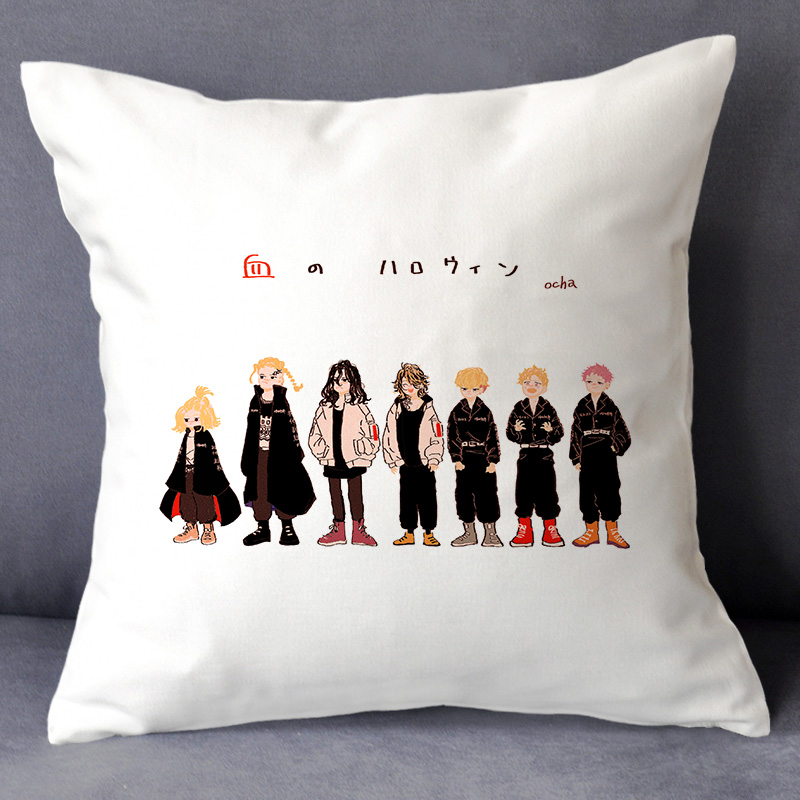 6Tokyo ten thousand Avenger cartoon cos periphery Same Garage Kit Pillow quilt Dual purpose Bedside Back cushion diy customized
