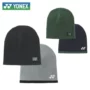 Mua chính hãng của Nhật Bản YONEX Yonex mũ đôi đan 41029 nam và nữ mũ thể thao chống gió ấm YY - Mũ thể thao mũ lưỡi trai đen