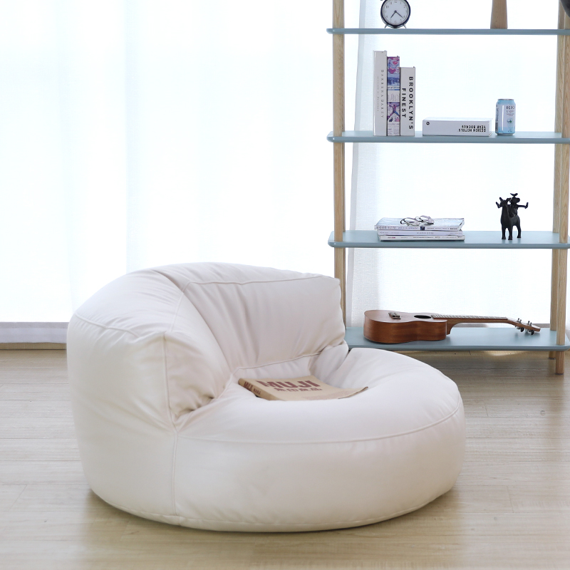 Beige Half Moon SofaNorthern Europe Lazy sofa balcony Lie down Tatami bedroom lovely originality small-scale Single person Technology cloth Internet celebrity Bean bag