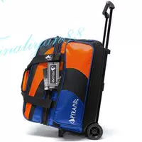 PYRAMID new bánh xe nhỏ bánh xe đôi lever đôi túi bóng đôi bóng túi bowling bag 2 túi bóng màu xanh cam 	bộ bowling grow	