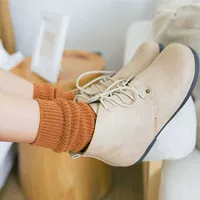 Nhật Bản vớ nữ mùa thu và mùa đông retro đồng phục hút thuốc của phụ nữ vớ cotton ấm vớ len vớ nike