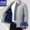 2288 gray lapel outer pocket with zipper