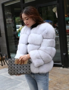 Áo khoác nữ kiểu châu Âu 2017 mẫu áo khoác lông cáo nhập khẩu - Faux Fur