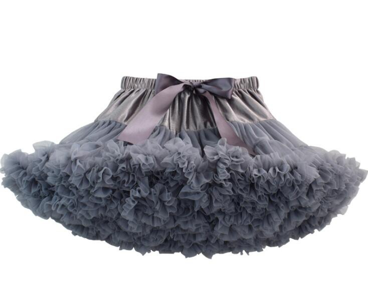 Dark Greyins Hot money Netting Half body Fluffy skirt tutu skirt PetticoatMicroSkaterMiniSkirt