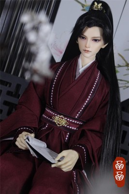 taobao agent Bjd1/3 Uncle's dressing baby clothing Agarwood like dandruff daunting, Tang Zhou, the same roof deep wine red