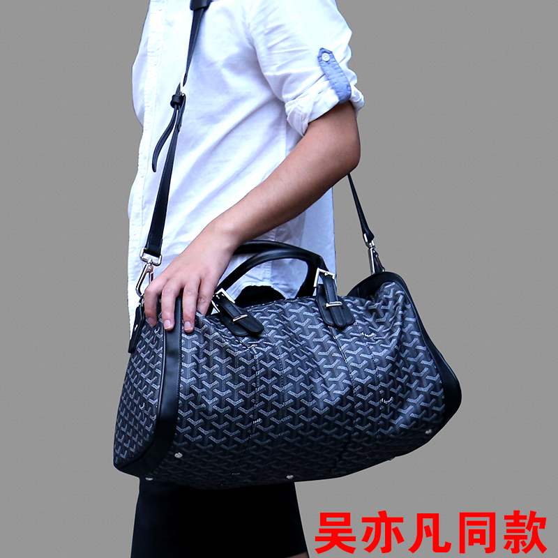 BlackKris Same Travelling bag male portable boarding  Goyard Travel bag Luggage bag Fitness bag female