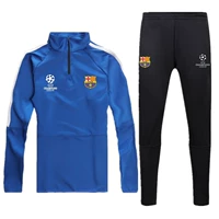Bộ đồ đào tạo bóng đá Barcelona bộ đồ dài tay phù hợp với bộ đồ bóng đá nam Champions League đồng phục đội mua số in tùy chỉnh - Bóng đá găng tay thủ môn cho trẻ em	