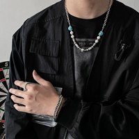 Брендовое ожерелье из жемчуга в стиле хип-хоп, универсальная цепочка до ключиц, аксессуары, легкий роскошный стиль
