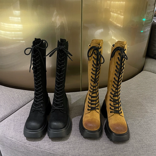 Martens, демисезонные высокие сапоги на платформе, подходит для подростков