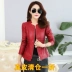 Da mùa xuân và mùa thu mới Haining da phụ nữ ngắn Hàn Quốc phiên bản của slim slimming jacket của phụ nữ cổ áo lớn kích thước áo khoác da Quần áo da