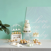 Европейский стиль десерт торт на дисплее стойка послеобеденной чайная стойка Свадебная стойка Свадебная полка набор холодного блюда для чая для отдыха