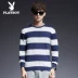 Áo len Playboy nam mùa thu mới xu hướng áo len nam cổ tròn giản dị nam thanh niên đan áo len - Áo len Áo len