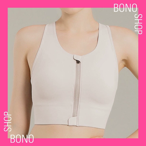 Спортивная противоударная одежда для йоги для спортзала, регулируемые бретели с молнией, бюстгалтер, большой размер, для бега