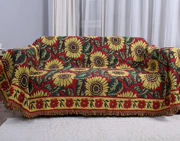 Giải trí giường sofa bìa đàn piano vải trang trí Tapestry xuất khẩu bông nước Mỹ hướng dương mục vụ điếm đỏ - Ném / Chăn