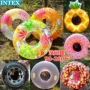 Bơi người lớn vòng nước inflatable donut dày unisex chất béo với xử lý có thể ngồi nằm cứu hộ float phao tay intex