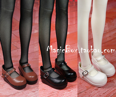taobao agent Three or four points BJD doll shoes SD10 13 women 3 points DD4 points MSD buckle student shoes leather shoes 1/4 1/3