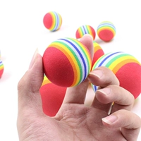Радужная сферическая эластичная игрушка, можно грызть, домашний питомец