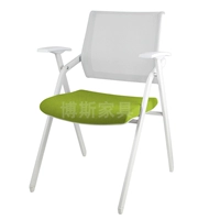 Высокий белый плюс зеленый одиночный стул (установление губки