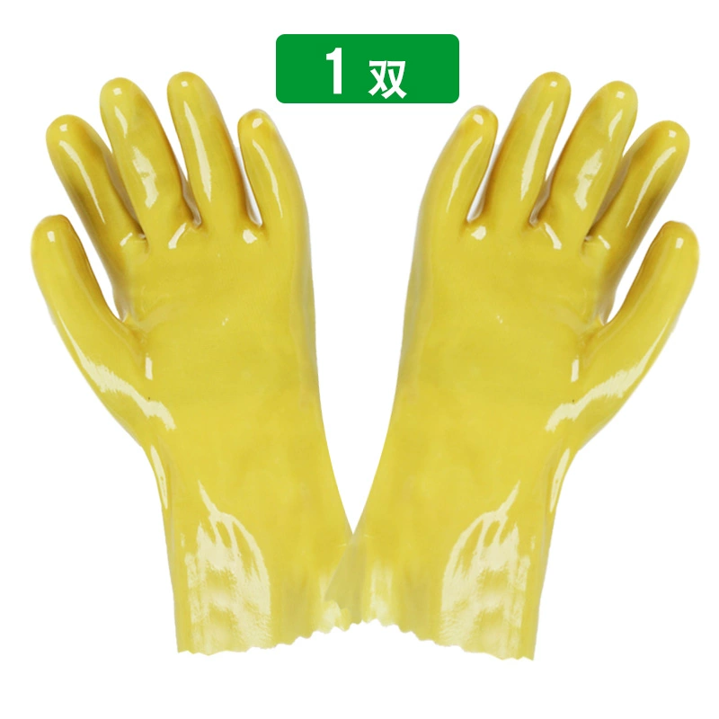găng tay thợ hàn Găng tay công nghiệp chống thấm axit và kiềm chống dầu bông dày nhúng cao su găng tay bảo hộ lót thoải mái chuyên nghiệp găng tay công nghiệp găng tay chống nhiệt 