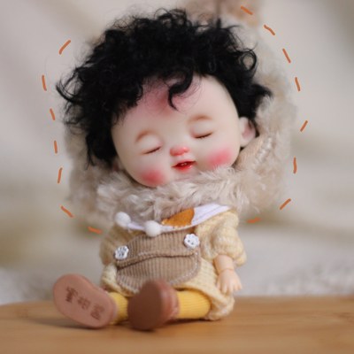 taobao agent [Spot Free Shipping] OB11/GSC/YMY/BJD12 points baby clothing climbing, bear hats with socks and clothes