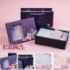 (Фиолетовый) Подарочная коробка+подарочная сумка+поздравительная открытка+издерная планета