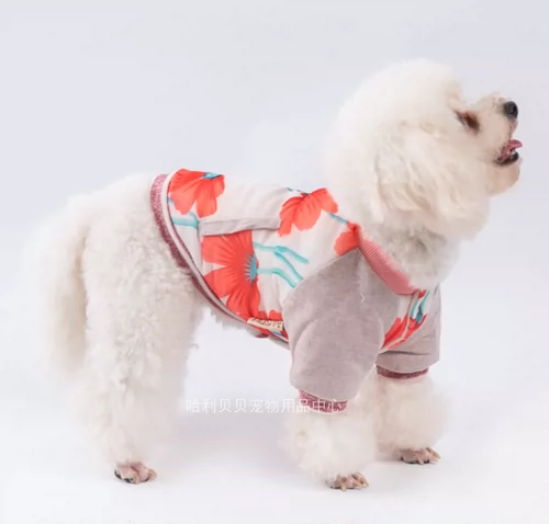 Бесплатная доставка собачья хлопковое пальто aluspai осень и зимняя толстая хлопчатобумажная куртка плюшка, чем одежда для домашней одежды Panda Panda