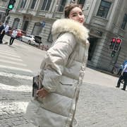2018 mới chống mùa bông phụ nữ mùa đông dài bông phù hợp với sinh viên Hàn Quốc phiên bản của lỏng bf bánh mì áo khoác áo khoác